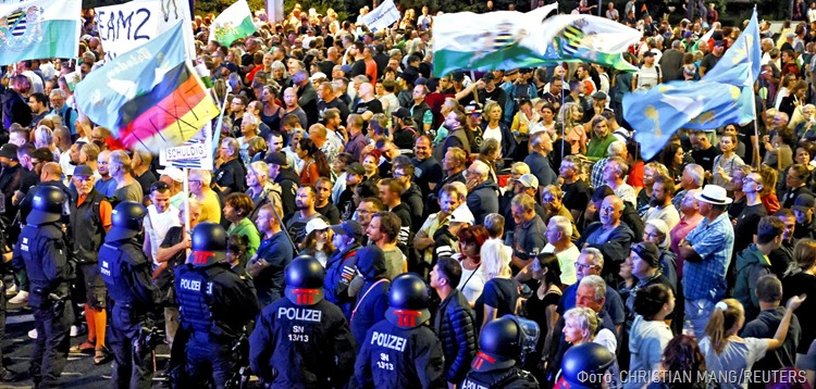 В Германии начался рост протестных настроений